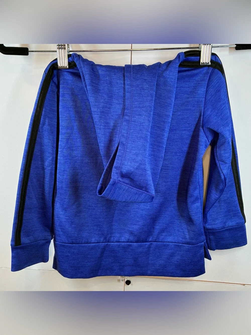 Adidas Toddler Boys Blue Logo Pullover Hoodie Sweatshirt Size 3T